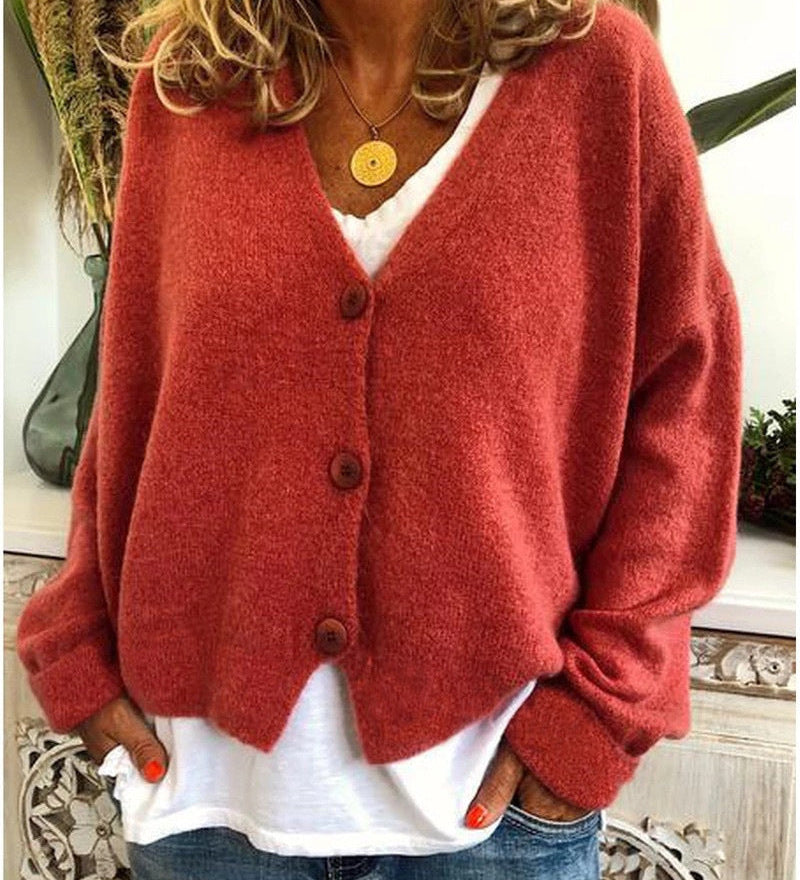 Scarlett - Élégant Cardigan Tricoté