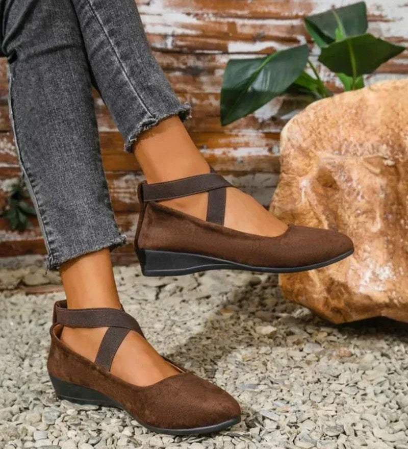 Camille™ — Ballerines ergonomiques élégantes à brides croisées