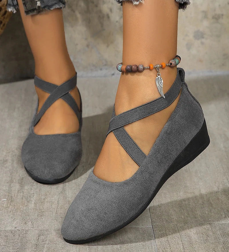 Camille™ — Ballerines ergonomiques élégantes à brides croisées