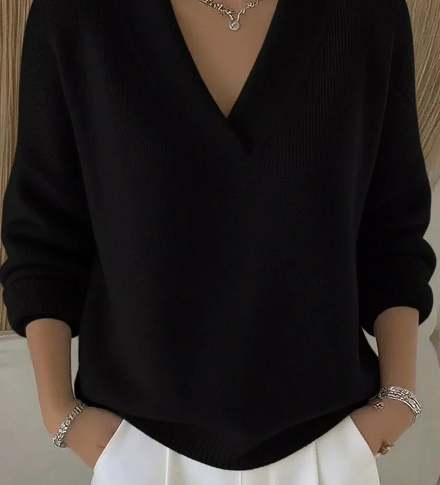 Faye - Pull V-Neck Élégant