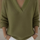 Faye - Pull V-Neck Élégant
