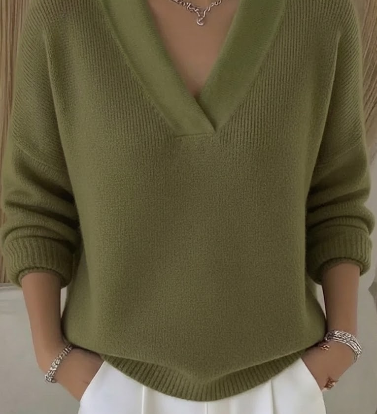 Faye - Pull V-Neck Élégant