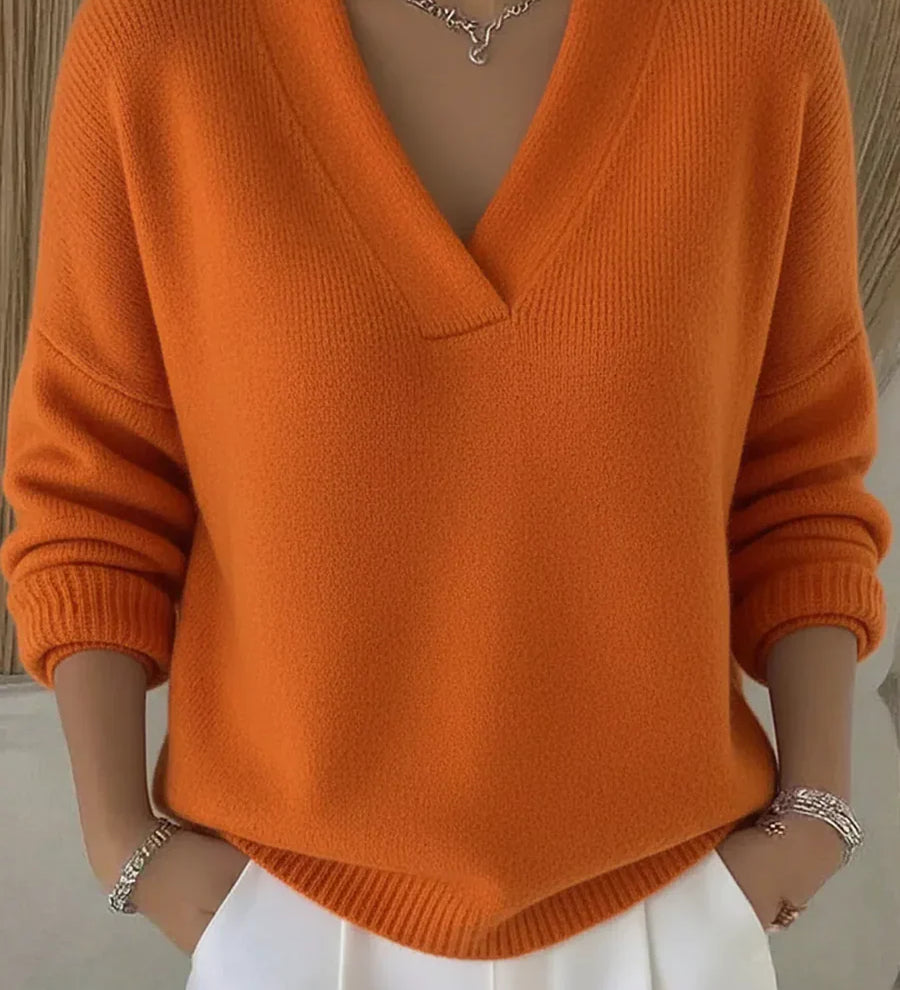 Faye - Pull V-Neck Élégant