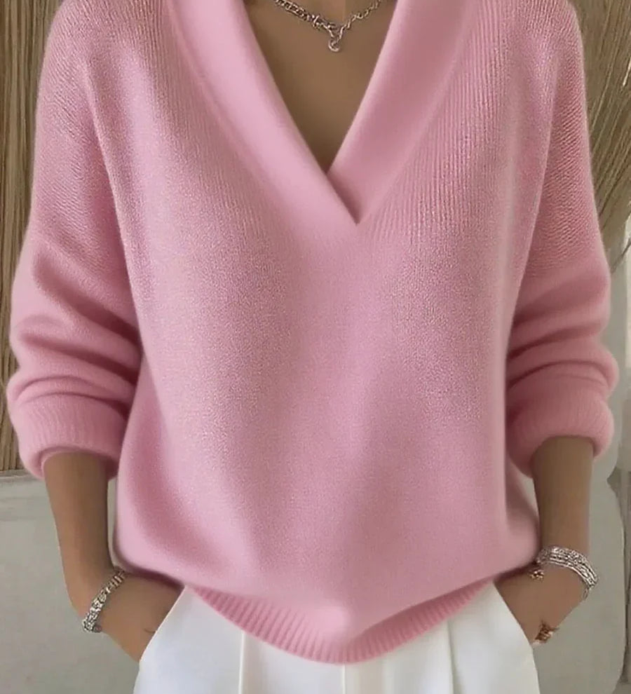 Faye - Pull V-Neck Élégant