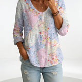 Maréline™ — Blouse florale élégance douce naturelle