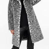 Séverine™ — Veste mi-longue léopard élégante