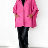 Isadora™ — Cape poncho rose élégance chaleureuse