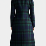 Madeleine™ — Manteau mi-long carreaux élégant