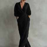 Rose | Robe Maxi en Lin Col V