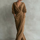 Rose | Robe Maxi en Lin Col V