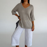 Lyséline™ — Pull fluide col V confortable