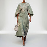Mirabelle™ – Robe kimono florale, grâce orientale