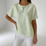 Sorène™ — Blouse lin rayée douceur naturelle