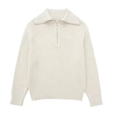 Cazel | Pull zippé rayé
