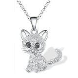 Collier en Zirconia Coloré avec Monture en Argent