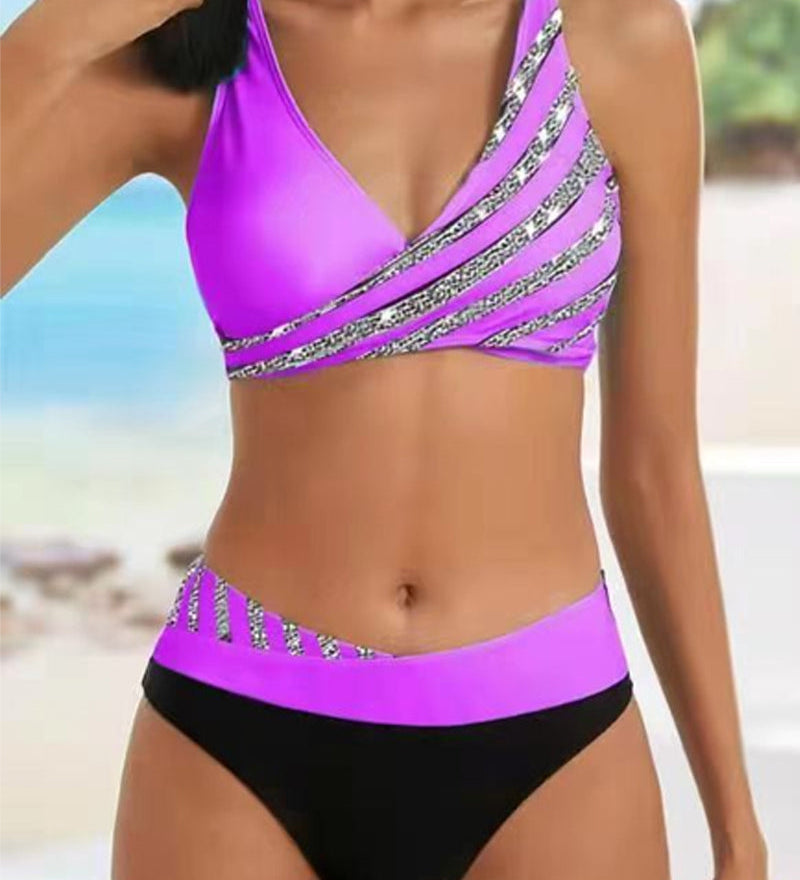Mona | Bikini Imprimé aux Teintes Chaudes