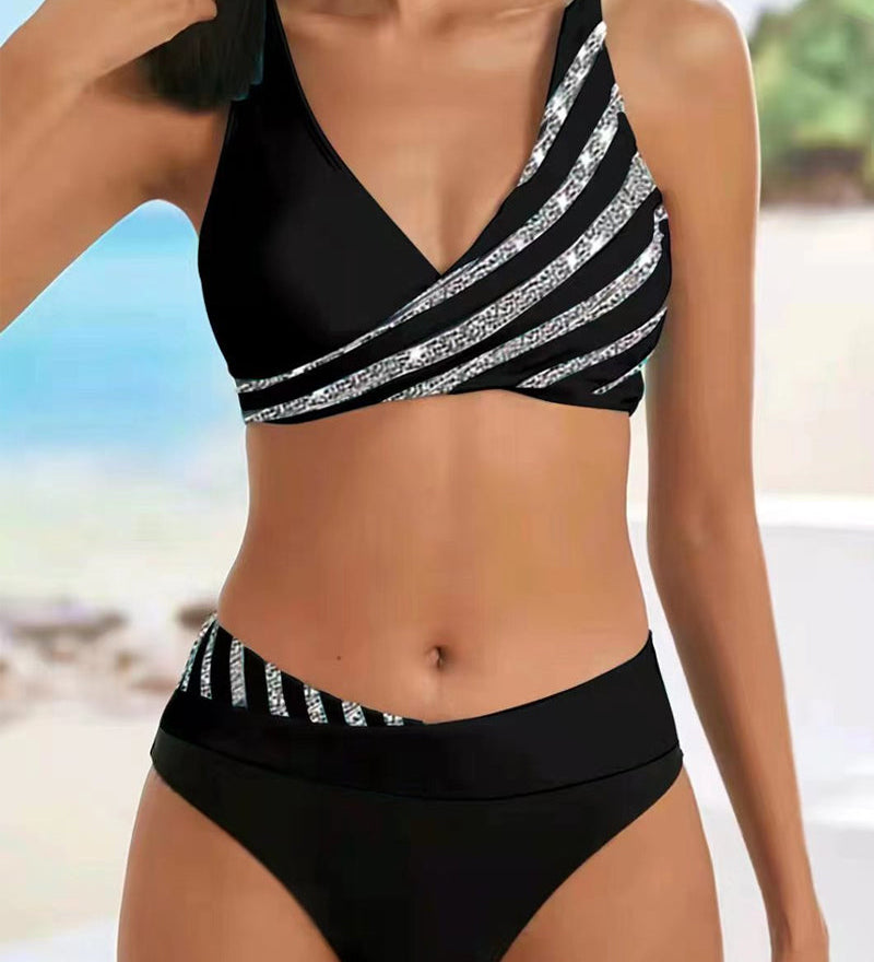 Mona | Bikini Imprimé aux Teintes Chaudes
