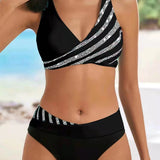 Sea Breeze | Bikini Imprimé aux Teintes Chaudes