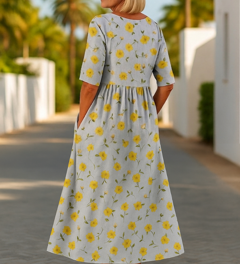 Eliza - Robe Midi Aérienne
