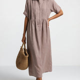 Lysandra™ - Robe chemise fluide estivale