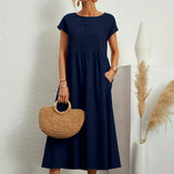 Gabrielle™ — Robe midi fluide élégance intemporelle