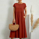 Gabrielle™ — Robe midi fluide élégance intemporelle