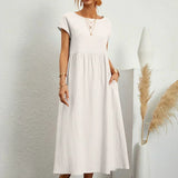 Nataly - Robe Midi Décontractée