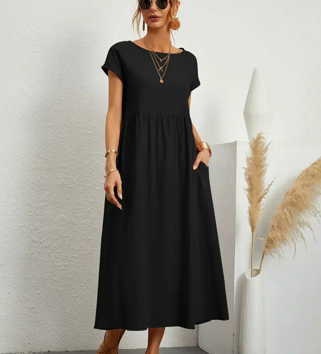 Nataly - Robe Midi Décontractée