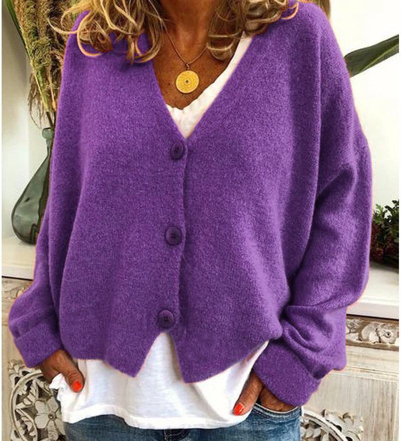 Scarlett - Élégant Cardigan Tricoté