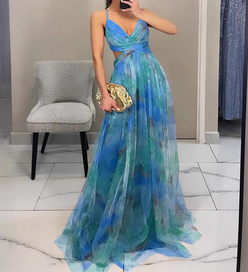 Delacroix - Robe Maxi Florale Élégante
