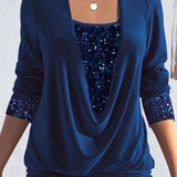 Valentine™ — Blouse longue élégante effet superposé