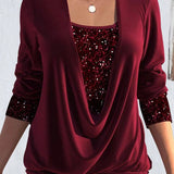 Valentine™ — Blouse longue élégante effet superposé