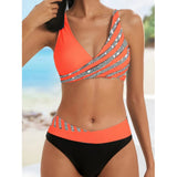 Summer Wave | Haut Halter Imprimé Chic