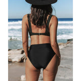 Coral Dream | Maillot de Bain Taille Haute Uni