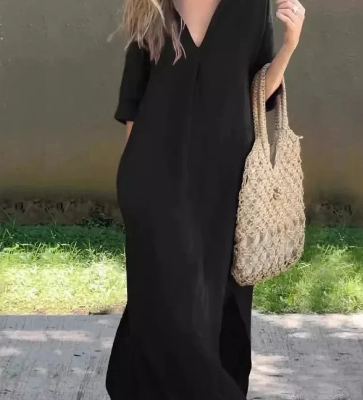 Fiora - Robe Longue Décontractée