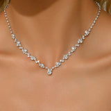 Collier de Mariage Élégant en Diamant