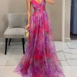 Delacroix - Robe Maxi Florale Élégante