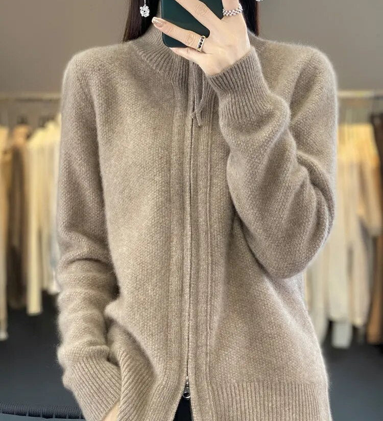 Piera - Cardigan Zippé Confortable