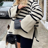 Éliane™ – Le Pull Rayé Élégance Décontractée