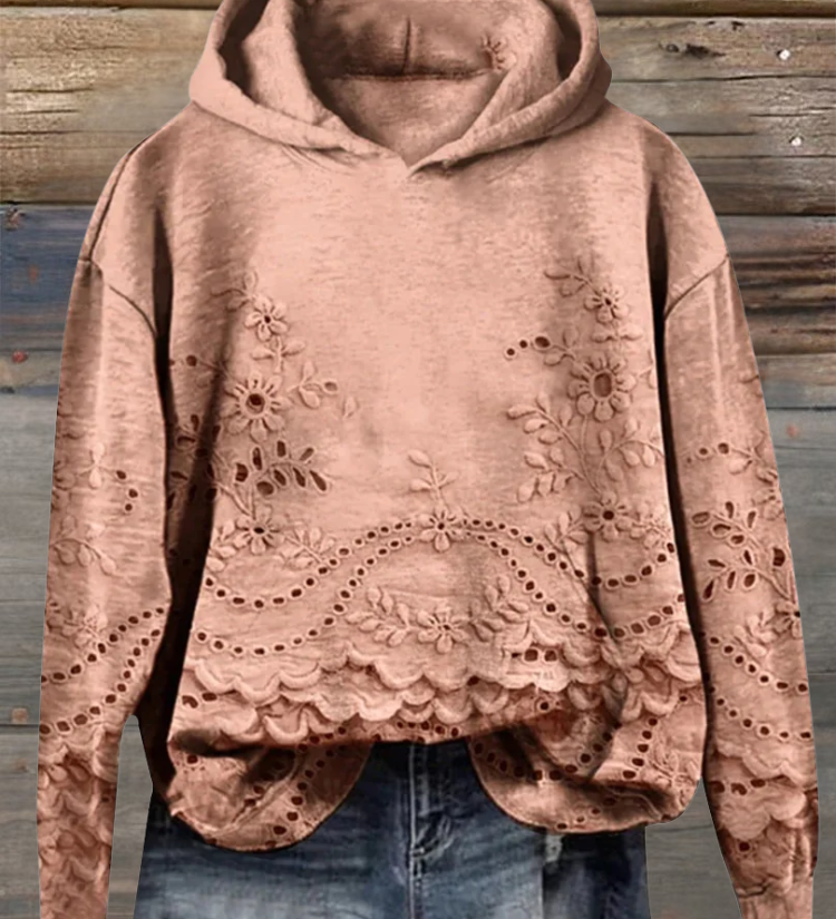 LÉONA™ | Sweat à Capuche Imprimé 3D – Confort & Style au Quotidien