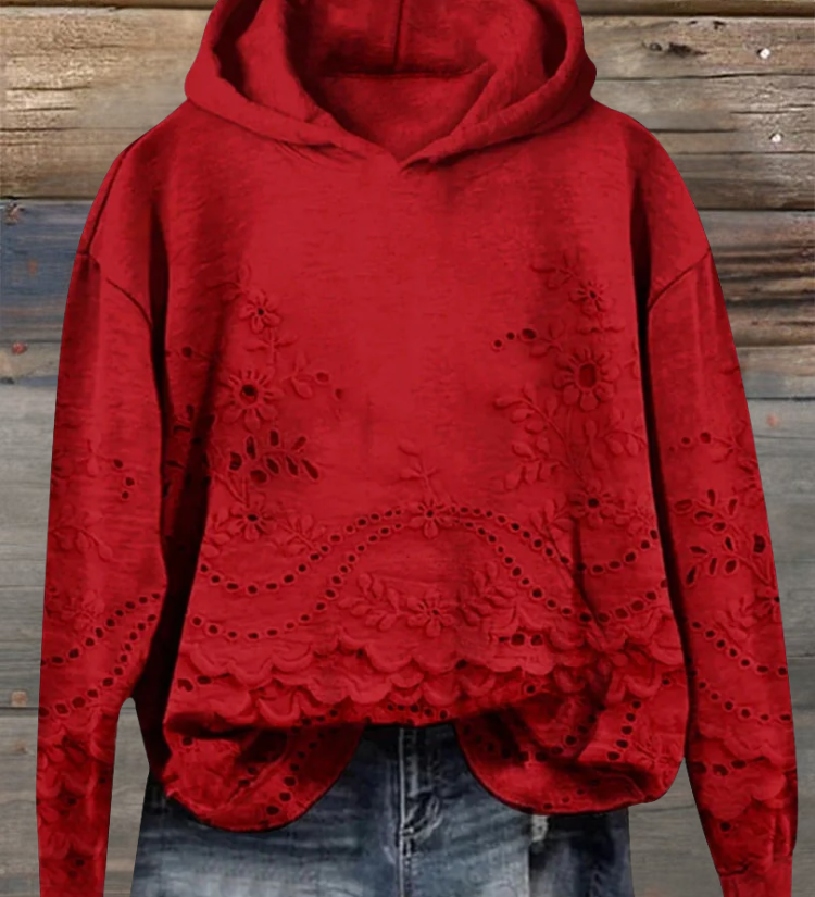 LÉONA™ | Sweat à Capuche Imprimé 3D – Confort & Style au Quotidien