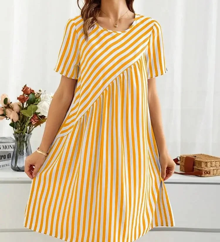 Clara - Robe Rayée d’Été