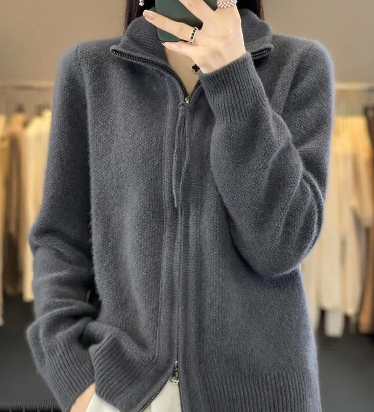 Piera - Cardigan Zippé Confortable