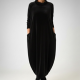Françoise™ - Robe douce à col montant avec poches – Élégance confortable