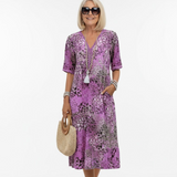 Florentine™ — Robe midi florale fluide élégante