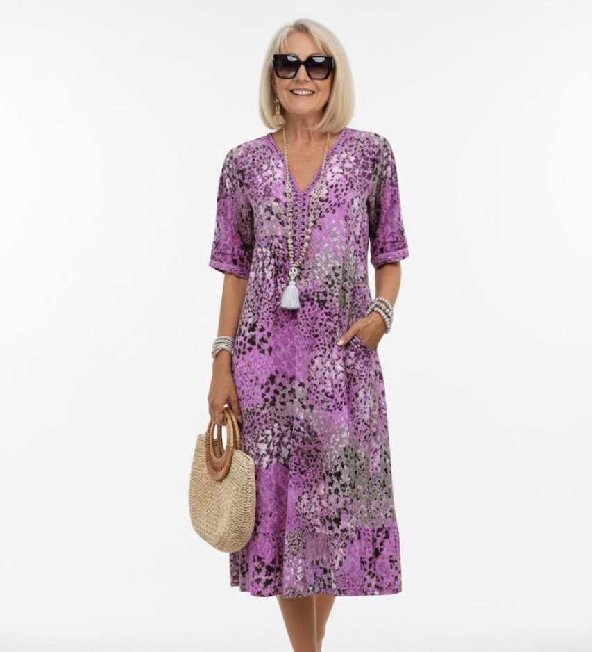 Florentine™ — Robe midi florale fluide élégante