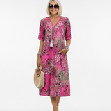 Florentine™ — Robe midi florale fluide élégante