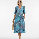 Florentine™ — Robe midi florale fluide élégante