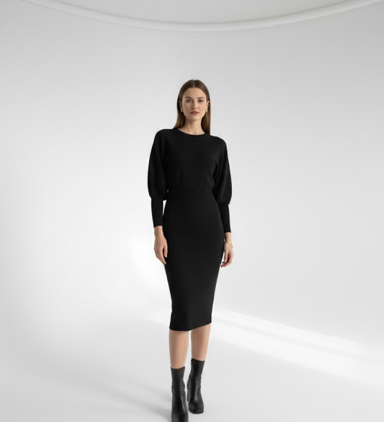 Mathilde™ — Robe midi élégante confortable intemporelle
