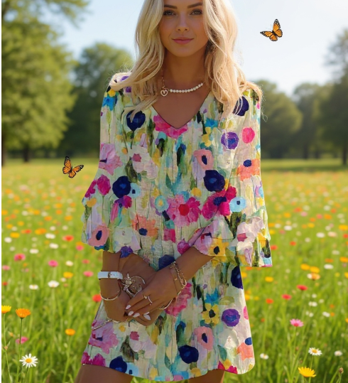 Mia - Robe Mini Fleurie